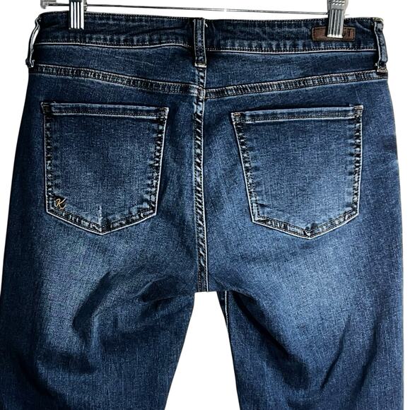 KUT from the Kloth Boyfriend Jeans Size 4 Medium Wash Stretch Straight Denim - Picture 4 of 7